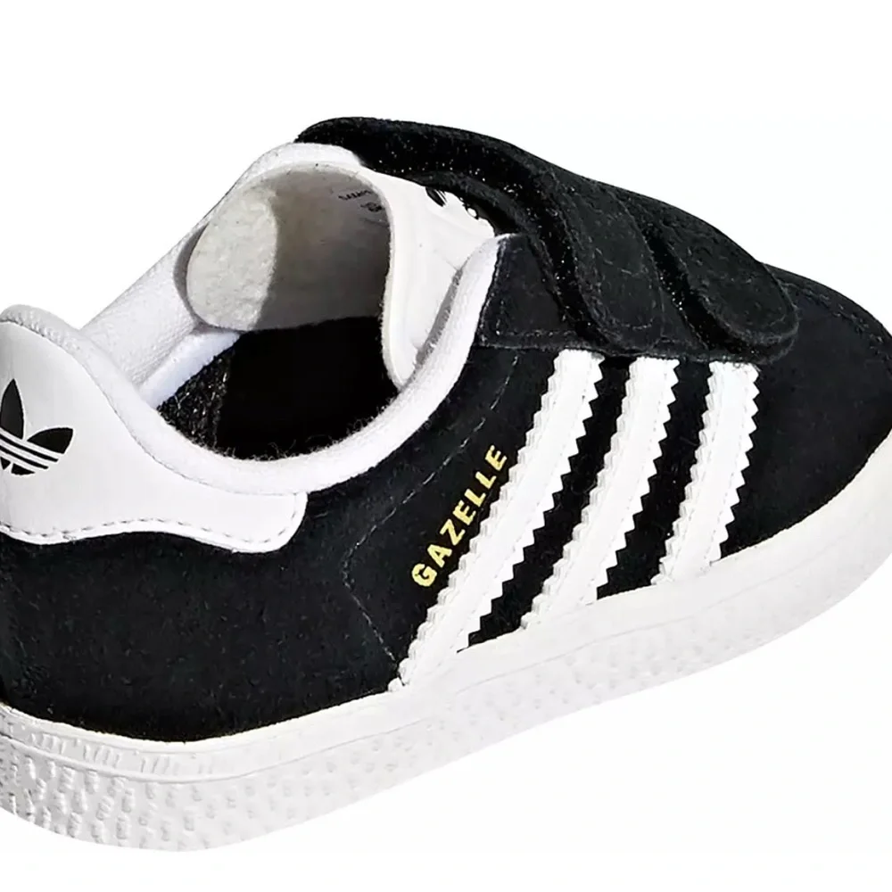 Adidas Gazelle CF I Baby Size 4K Black/White Sneakers  Velcro  •New With Tags•